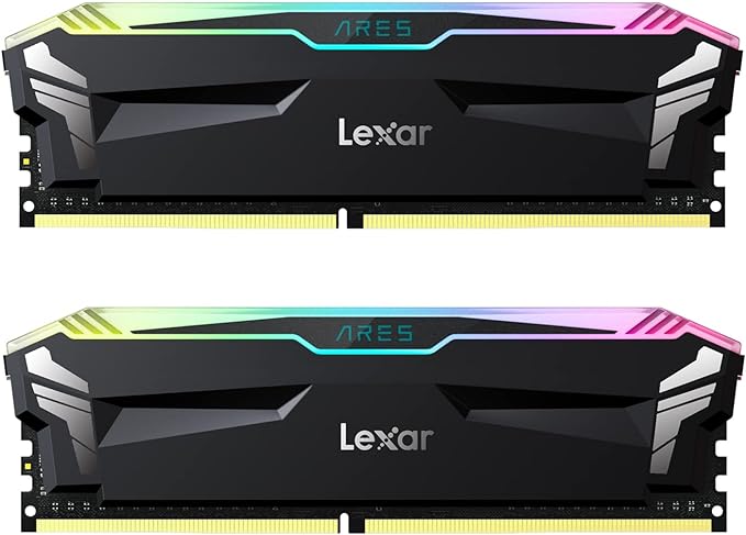 Lexar Ares 16GB (2x8GB) DDR4 UDIMM RGB Desktop Memory, 3600 MHz Speed, 1.35Voltage, 288 Pin, CL18 Latency, XMP 2.0 And Ryzen Support | LD4BU008G-R3600GDLA Lexar Ares 16GB (2x8GB) DDR4 UDIMM RGB Desktop Memory, 3600 MHz Speed, 1.35Voltage, 288 Pin, CL18 Latency, XMP 2.0 And Ryzen Support | LD4BU008G-R3600GDLA
